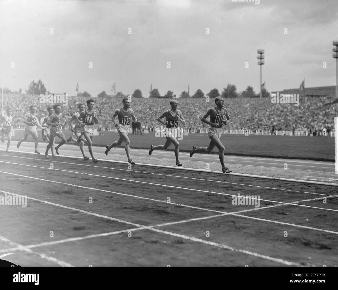 5000 mètres, 27 août 1950, athlétisme, paysBas, agence de presse du