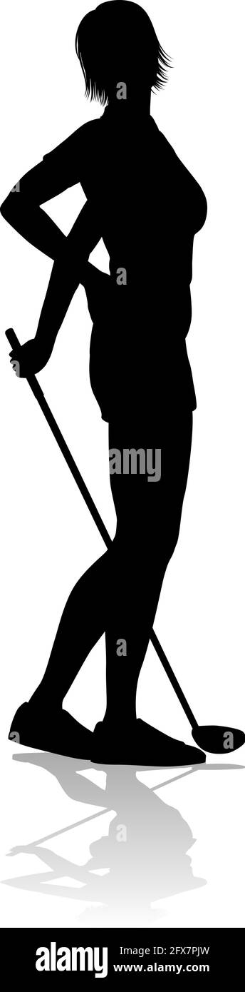 Sports Golf golfeur Personne Silhouette Illustration de Vecteur