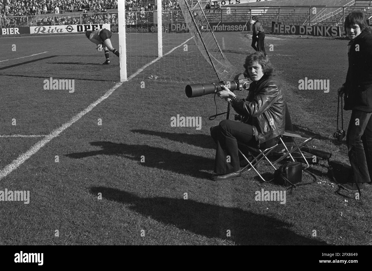 Arie Haan comme photographe, 24 février 1974, photographes, sports, Football, pays-Bas, Agence de presse du XXe siècle photo, nouvelles à retenir, documentaire, photographie historique 1945-1990, histoires visuelles, L'histoire humaine du XXe siècle, immortaliser des moments dans le temps Banque D'Images