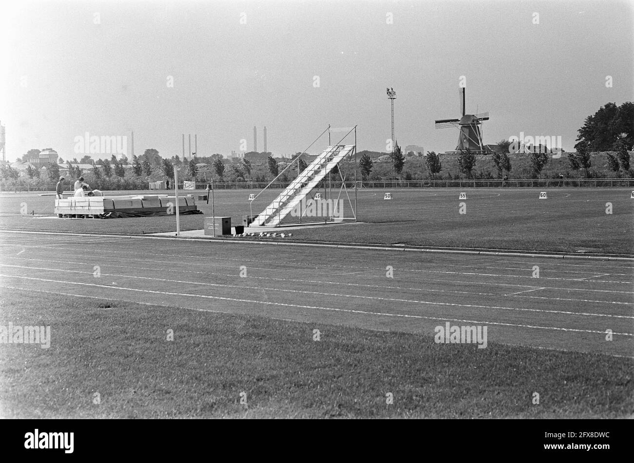 Image du parc sportif le jour d'ouverture, 25 août 1968, installations sportives, pays-Bas, agence de presse du xxe siècle photo, nouvelles à retenir, documentaire, photographie historique 1945-1990, histoires visuelles, L'histoire humaine du XXe siècle, immortaliser des moments dans le temps Banque D'Images