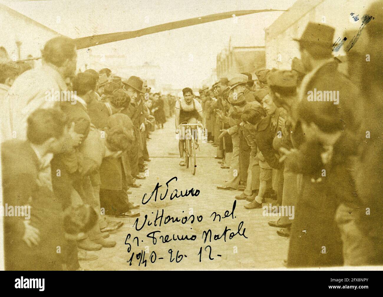 Ciclismo Gran premio di natale 26-12-1940 - course cycliste - gran prix 1940 Italie Banque D'Images