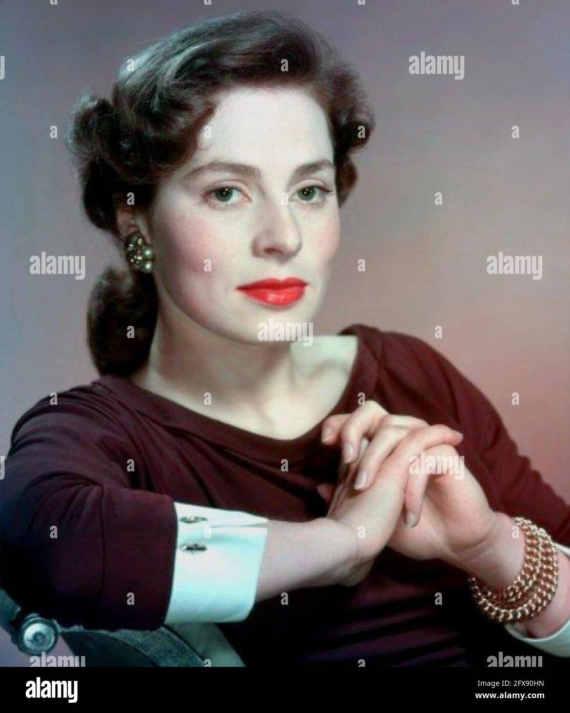 VIVECA LINDFORS (1920-1995) actrice suédoise-américaine vers 1960 Banque D'Images