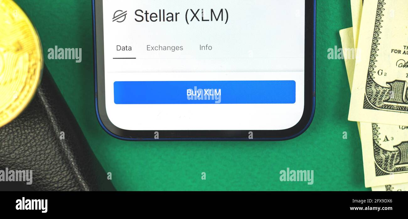 Stellaire, XLM, crypto-monnaie, pièce de symbole, espace de réservation  optique pour la monnaie numérique, blockchain, cours des actions Photo  Stock - Alamy