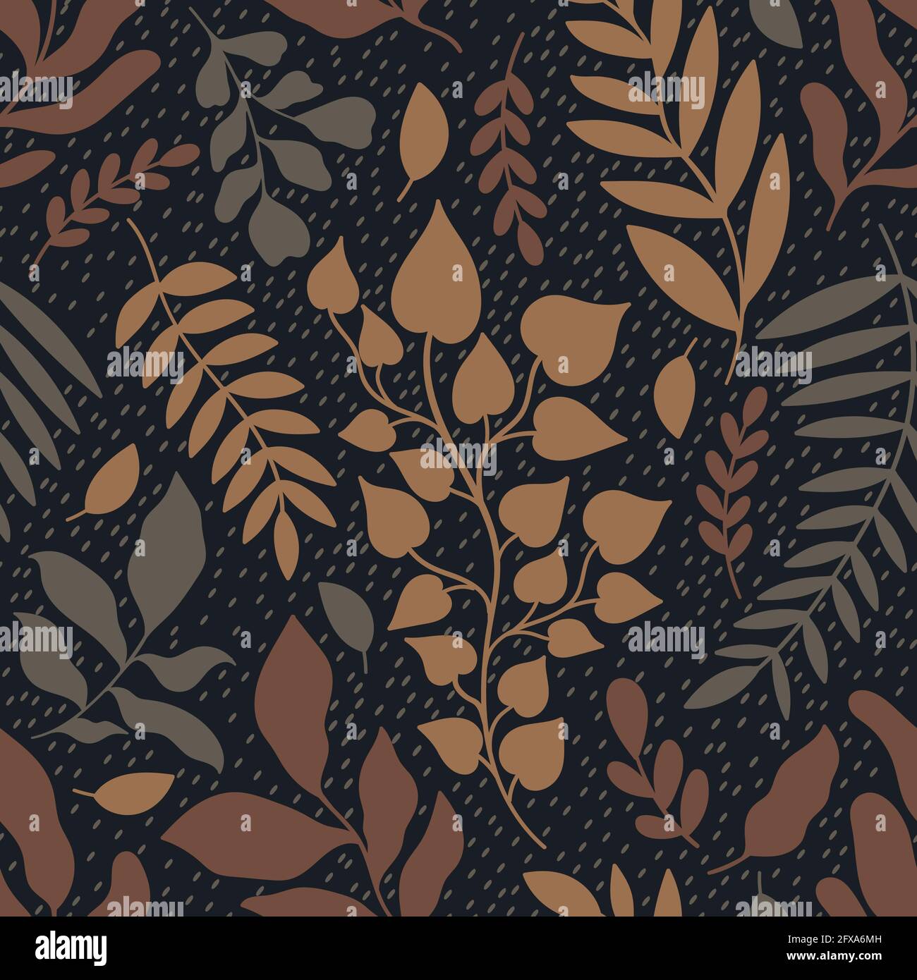 Motif fleuri abstrait sans couture.fond nature botanique vintage.Imprimer textile de mode. Illustration de Vecteur