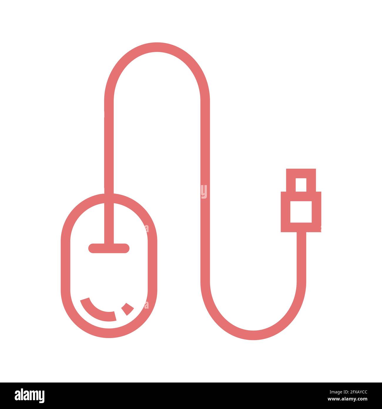 souris ordinateur vecteur icône conception isolée Illustration de Vecteur
