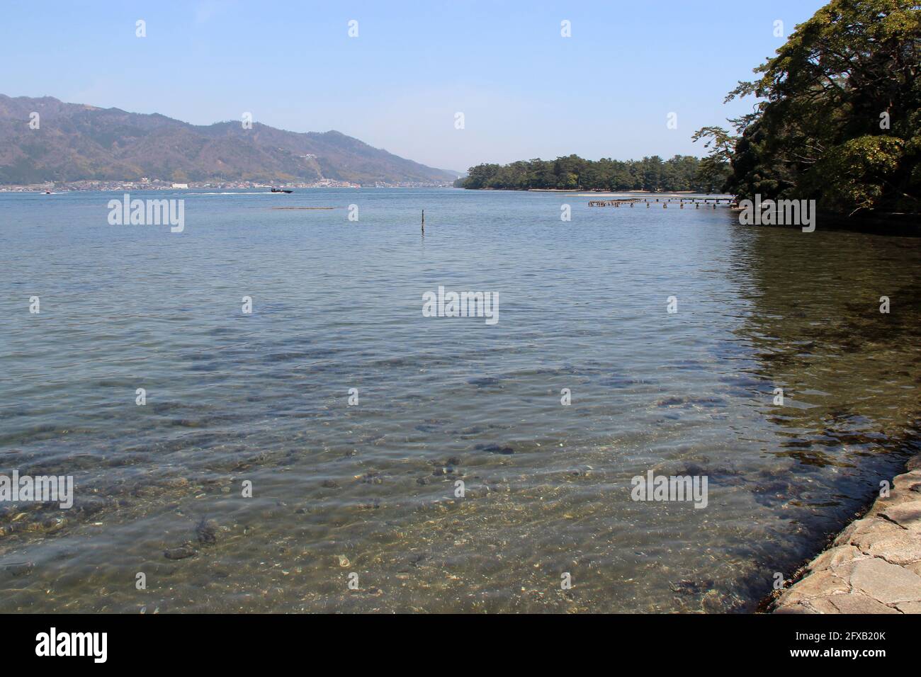 baie de miyazu à amanohashidate au japon Banque D'Images