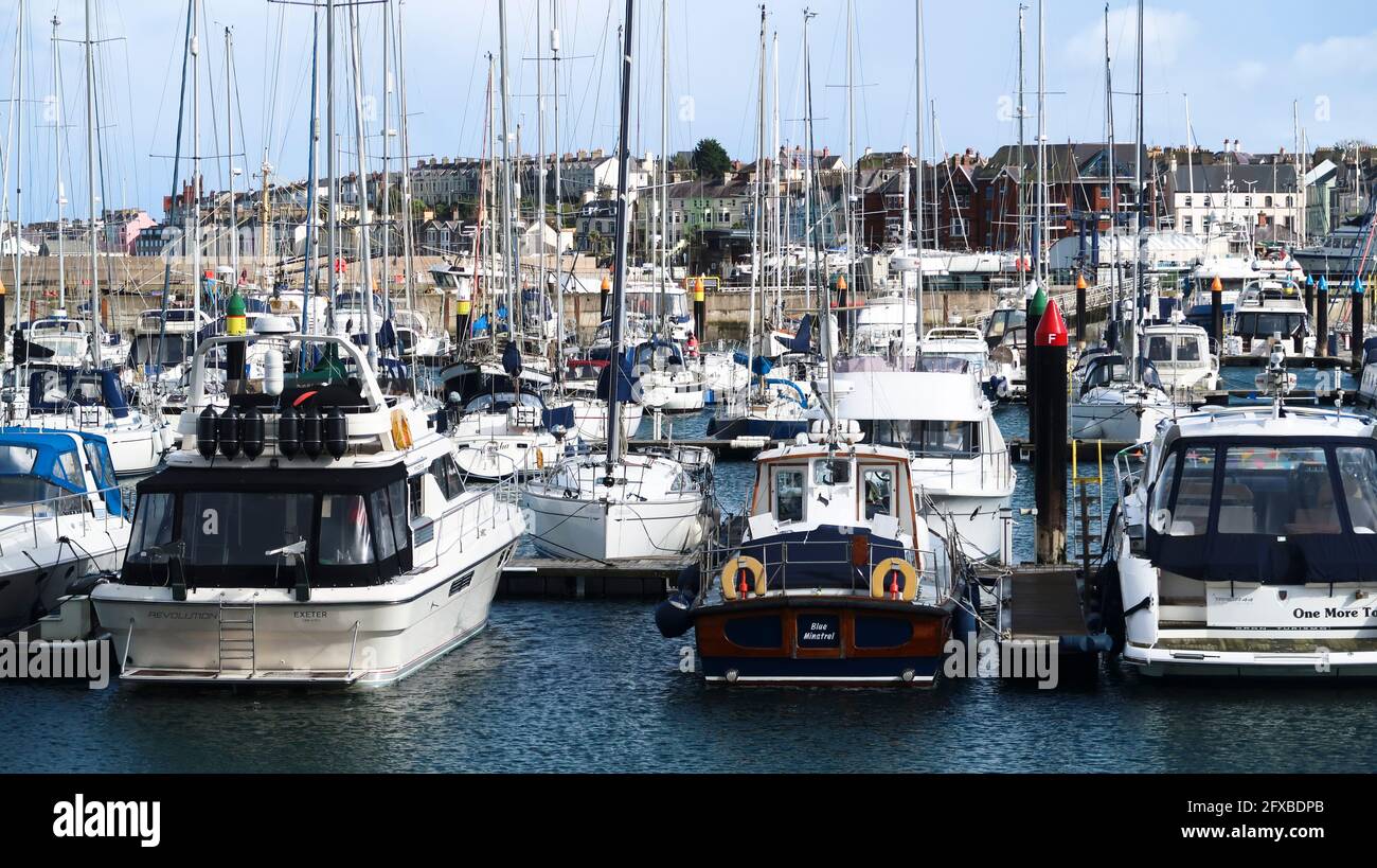 Port de plaisance de Bangor Northern Ireland, Co Banque D'Images