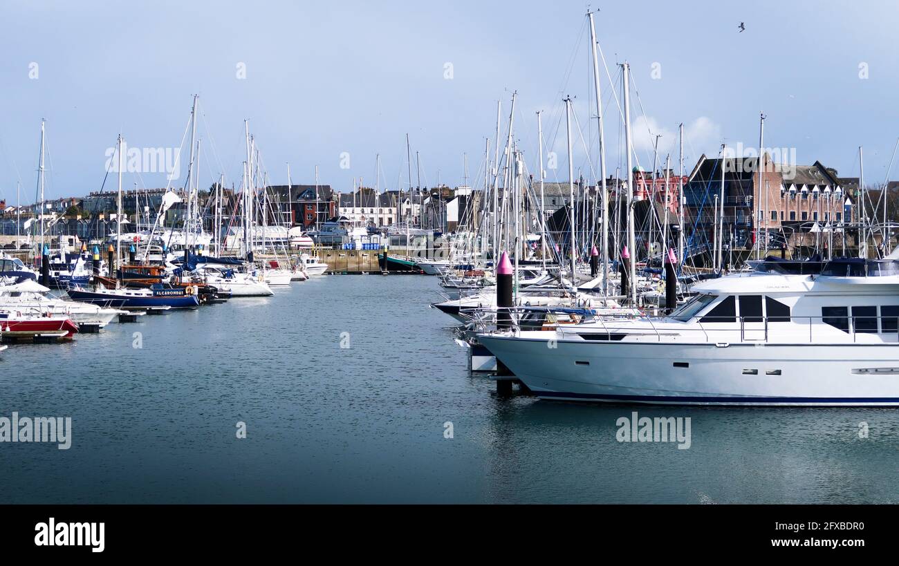 Port de plaisance de Bangor Northern Ireland, Co Banque D'Images