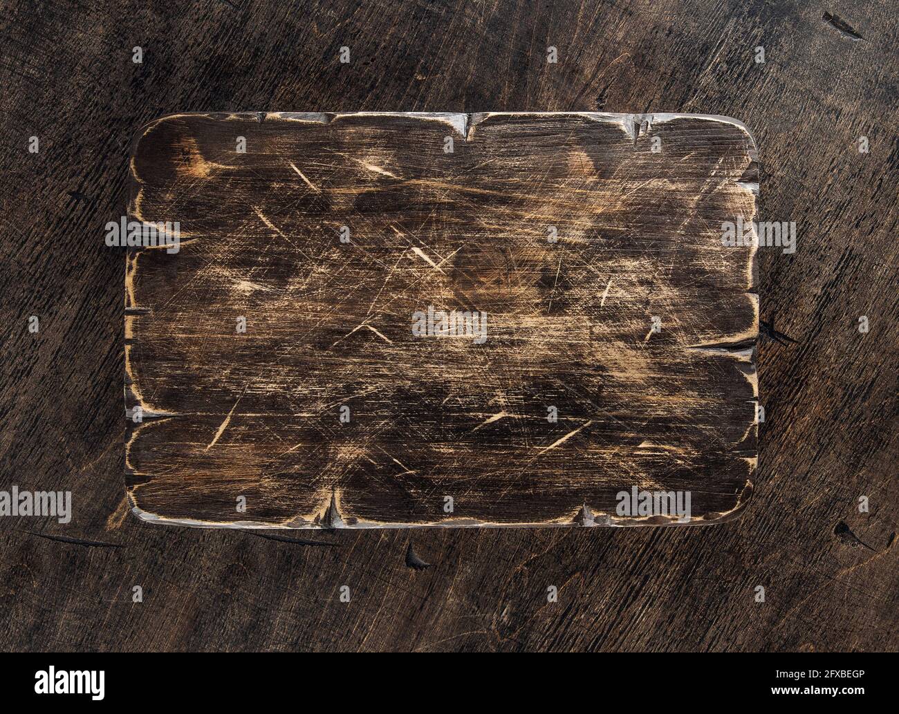 Arrière-plan rustique en bois avec plan de cuisine vintage Banque D'Images