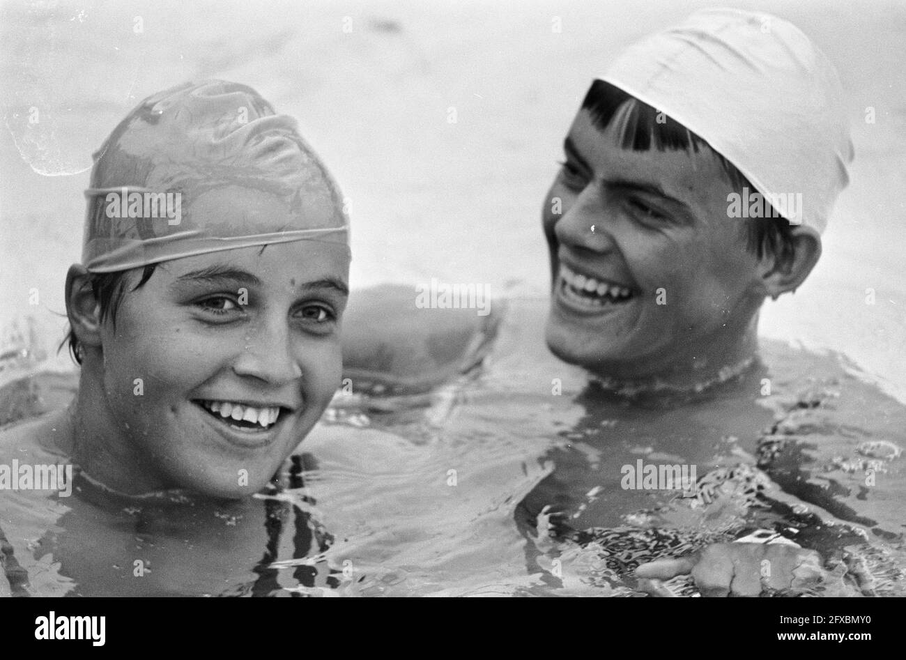 Jeunesse Interland natation Den Hommel, 19 août 1967, jeunesse, NATATION, Pays-Bas, Agence de presse du XXe siècle photo, nouvelles à retenir, documentaire, photographie historique 1945-1990, histoires visuelles, L'histoire humaine du XXe siècle, immortaliser des moments dans le temps Banque D'Images