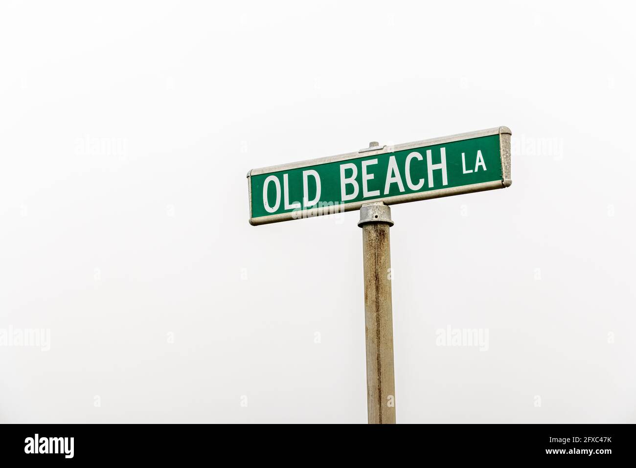 Panneau pour Old Beach Lane à East Hampton, NY Banque D'Images