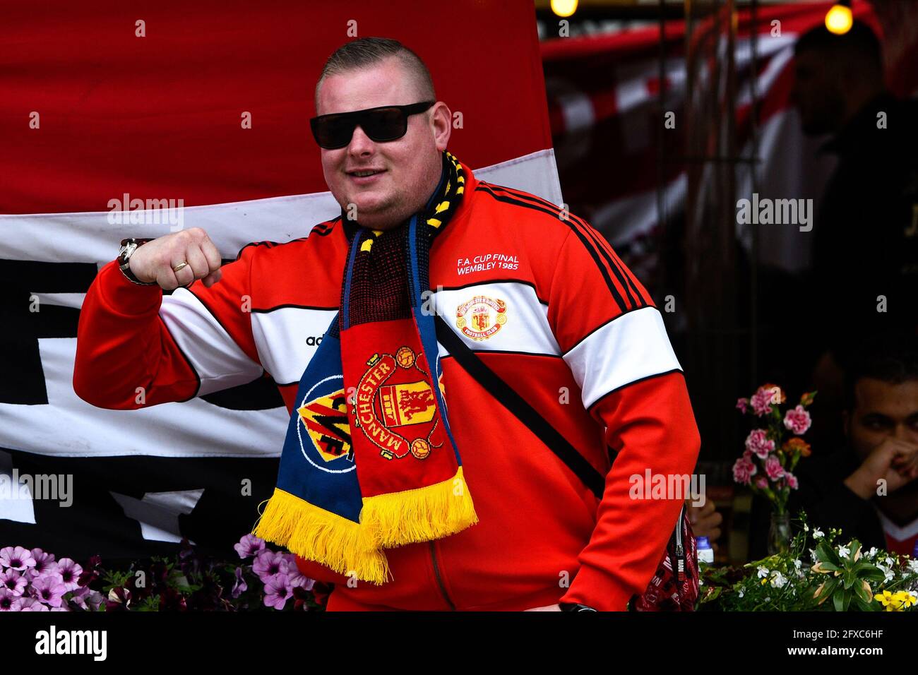 GDANSK, POLOGNE - 26 MAI : fan de Manchester United lors du match final de l'UEFA Europa League entre Villarreal CF et Manchester United à Stadion Energa Gdansk le 26 mai 2021 à Gdansk, Pologne (photo de Pablo Morano/Orange Pictures) Banque D'Images