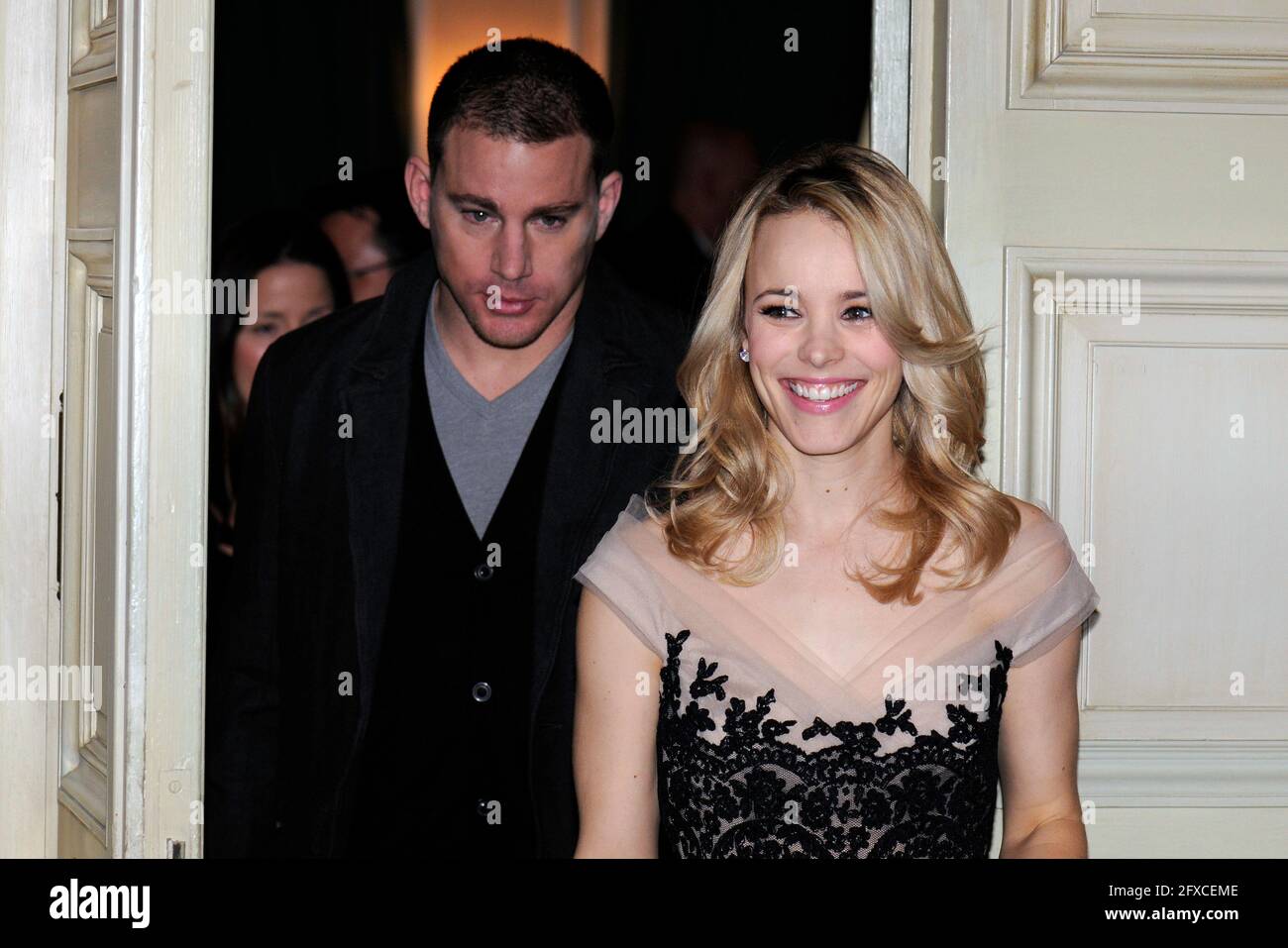 Rachel McAdams et Channig Tatum assistent au vow (fuer immer Liebe) Photocall à l'Hôtel Bayerischer Hof à Munich, Allemagne, le 20 janvier 2012 Banque D'Images