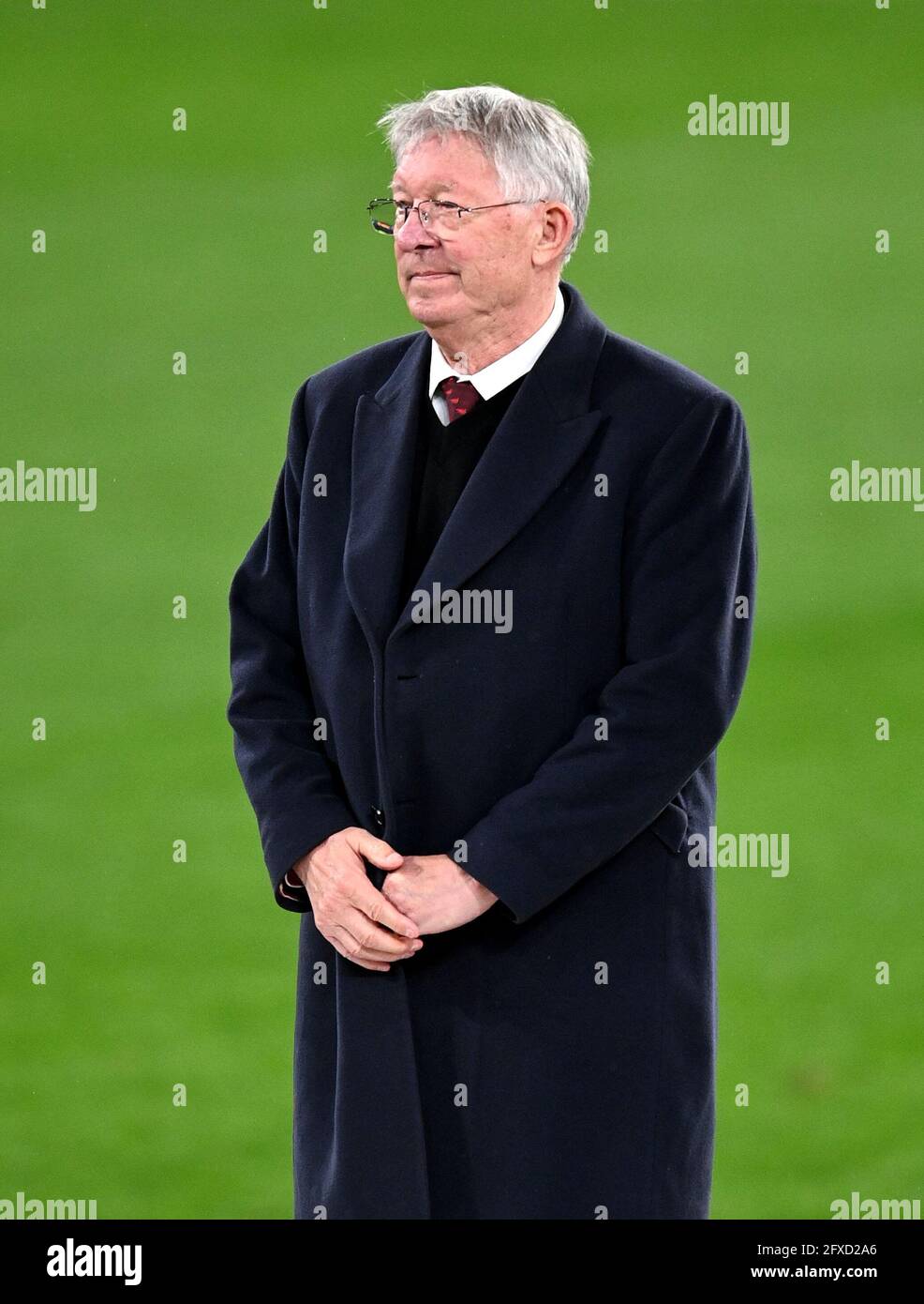 L'ancien directeur de Manchester United Sir Alex Ferguson après la finale de l'UEFA Europa League, au stade Gdansk, en Pologne. Date de la photo: Mercredi 26 mai 2021. Banque D'Images
