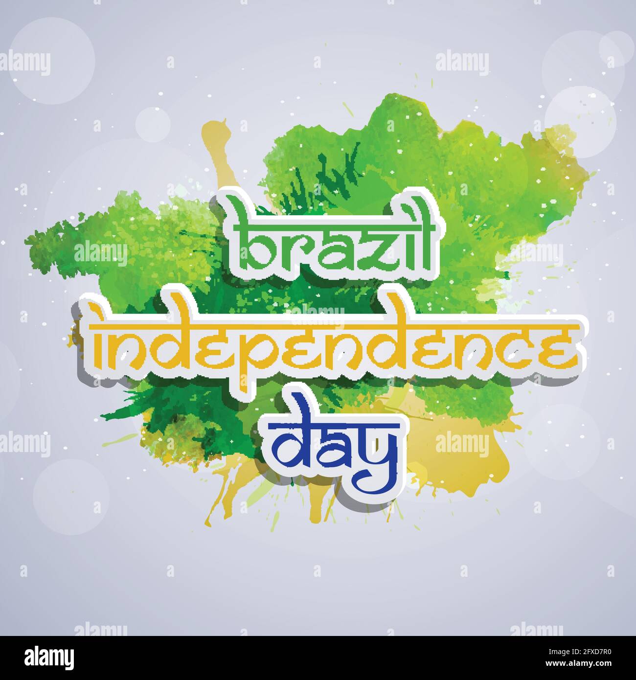 Le jour de l'indépendance du Brésil Illustration de Vecteur
