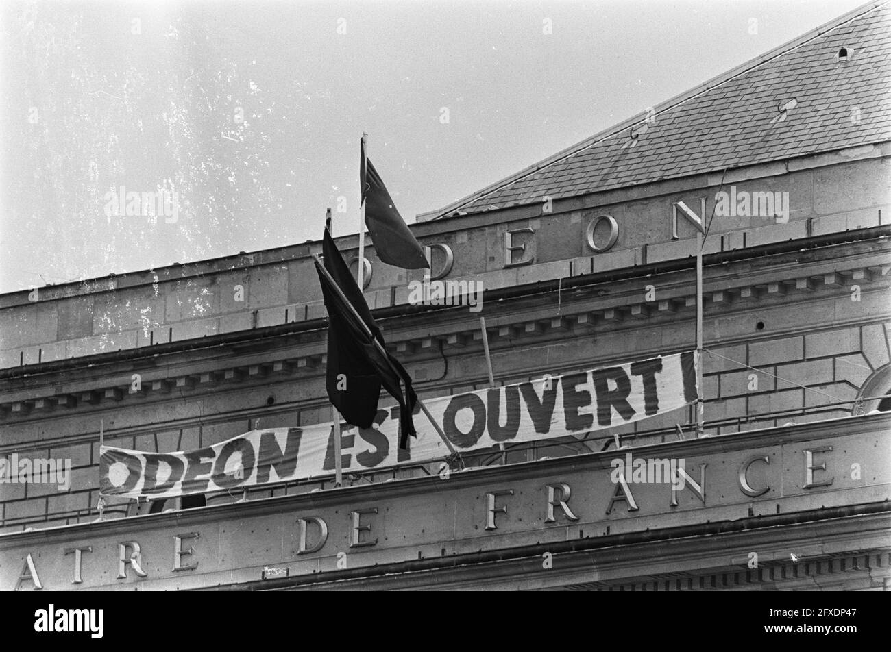 Grèves en France, 21 mai 1968, STACKS, pays-Bas, agence de presse du xxe siècle photo, nouvelles à retenir, documentaire, photographie historique 1945-1990, histoires visuelles, L'histoire humaine du XXe siècle, immortaliser des moments dans le temps Banque D'Images