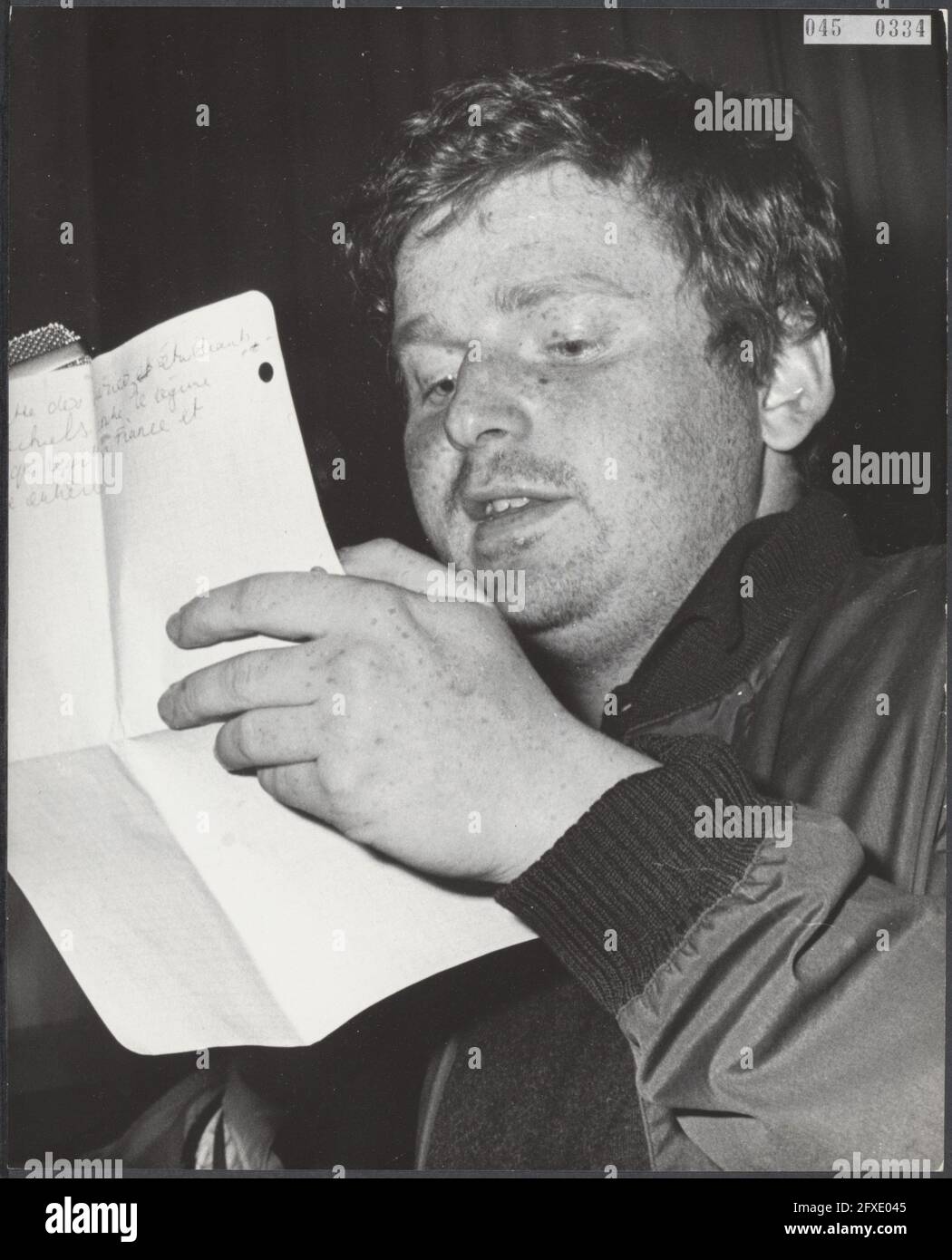 Étudiants, discours, Bendit Daniel Cohn, 23 mai 1968, Discours, Etudiants, pays-Bas, Agence de presse du XXe siècle photo, nouvelles à retenir, documentaire, photographie historique 1945-1990, histoires visuelles, L'histoire humaine du XXe siècle, immortaliser des moments dans le temps Banque D'Images