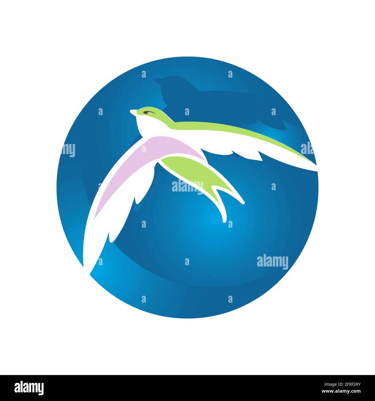 Silhouette d'oiseaux volant hirondelle logo d'oiseau vecteur conception Vector illustration Illustration de Vecteur
