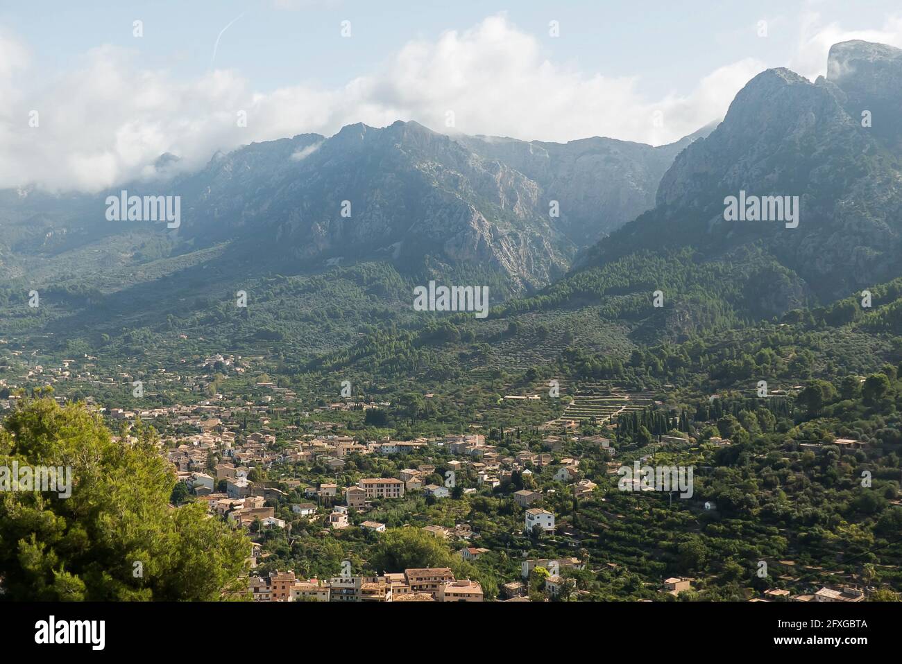 Mardorque 2018 : campagne de Majorque, prise du train antique de palma à Soller Banque D'Images