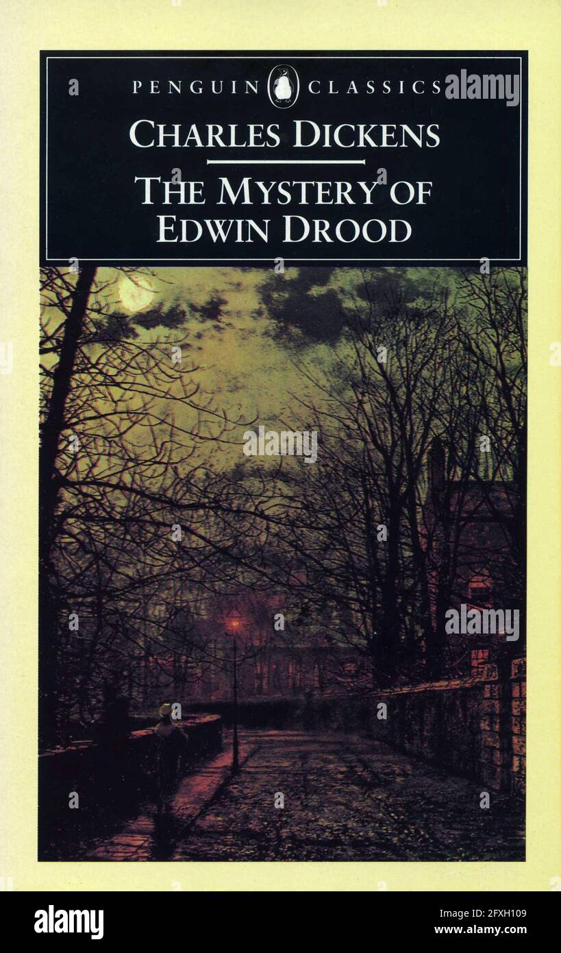 Couverture de livre 'le mystère d'Edwin Drood' par Charles Dickens. Banque D'Images