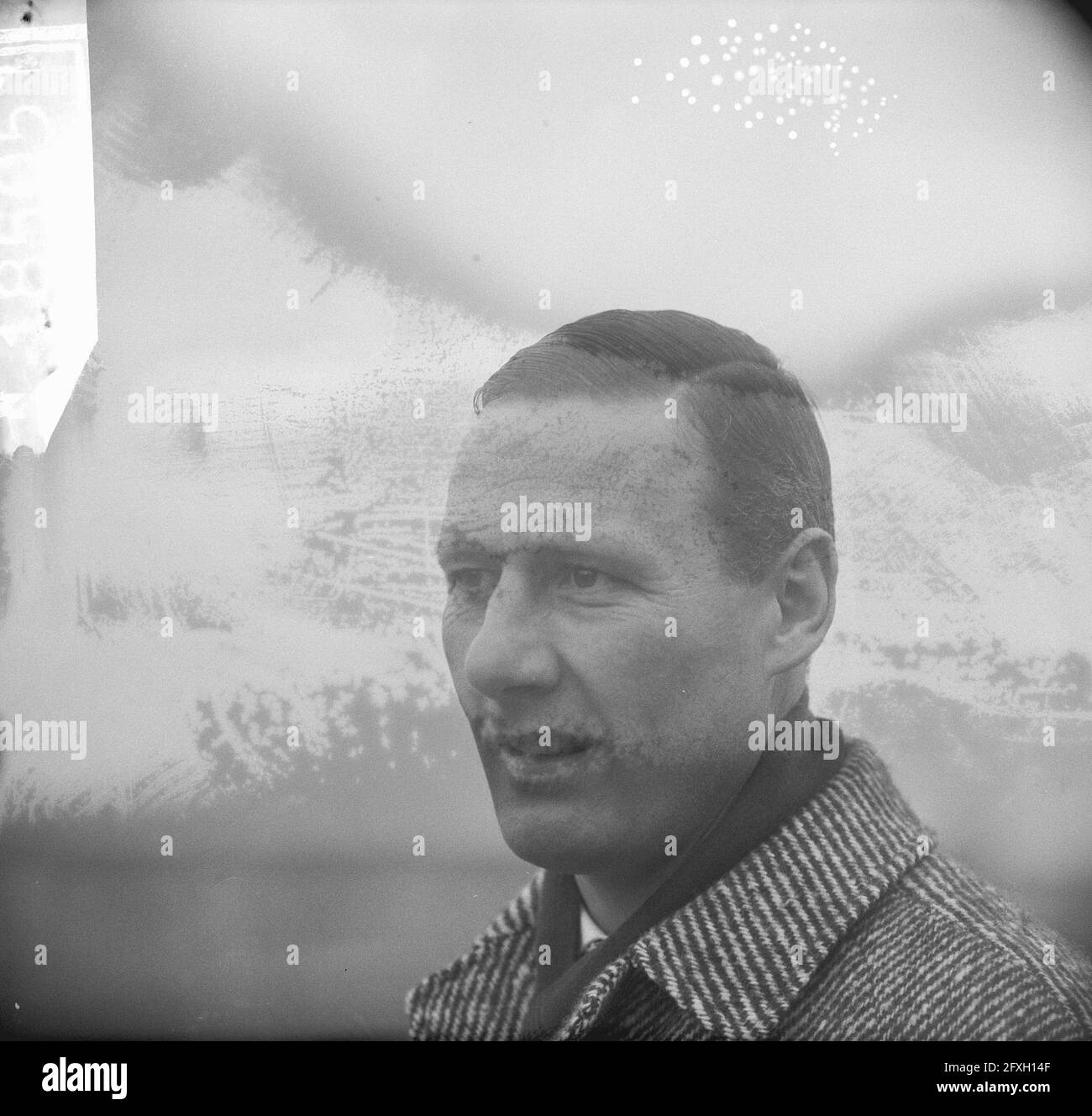 Match de football DWS - PSV à Amsterdam: 2-2; portrait de Bram Appel entraîneur de PSV, 28 novembre 1965, portraits, sports, entraîneurs, Football, pays-Bas, Agence de presse du XXe siècle photo, nouvelles à retenir, documentaire, photographie historique 1945-1990, histoires visuelles, L'histoire humaine du XXe siècle, immortaliser des moments dans le temps Banque D'Images