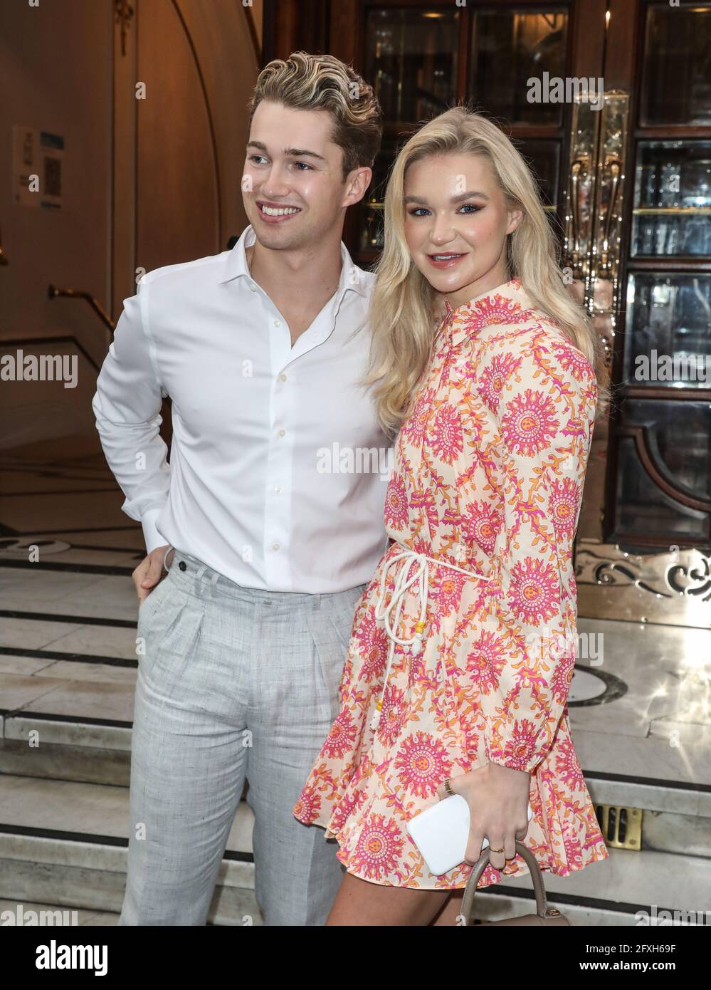 AJ Pritchard et Abbie Quinnen, Here Come the Boys Press Night, London Palladium, Londres, Royaume-Uni, 26 mai 2021, Photo par piQtured Banque D'Images