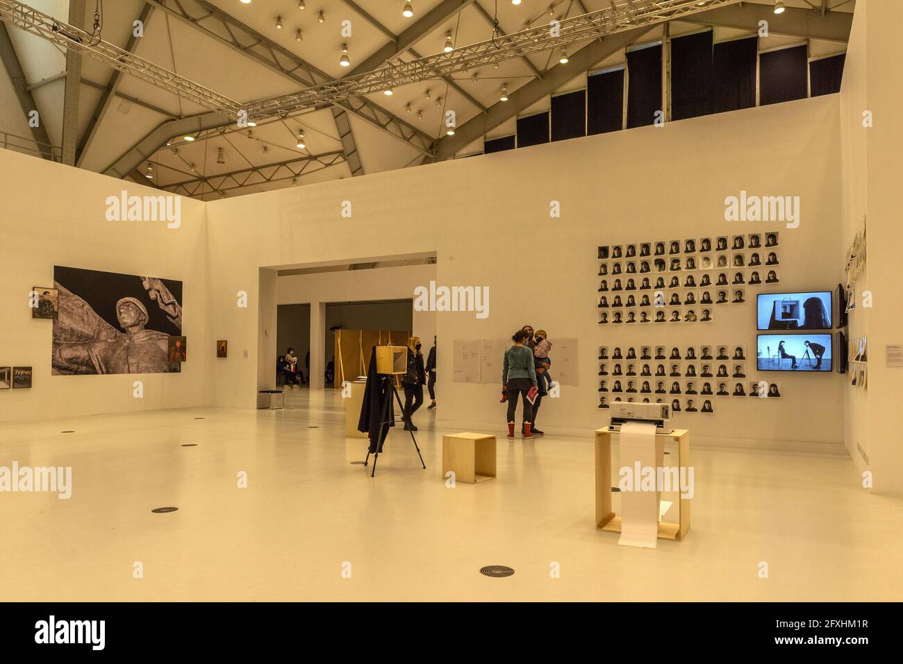 Exposition d'art contemporain et de photographie dans le Deichtorhallen, Hambourg, Allemagne Banque D'Images