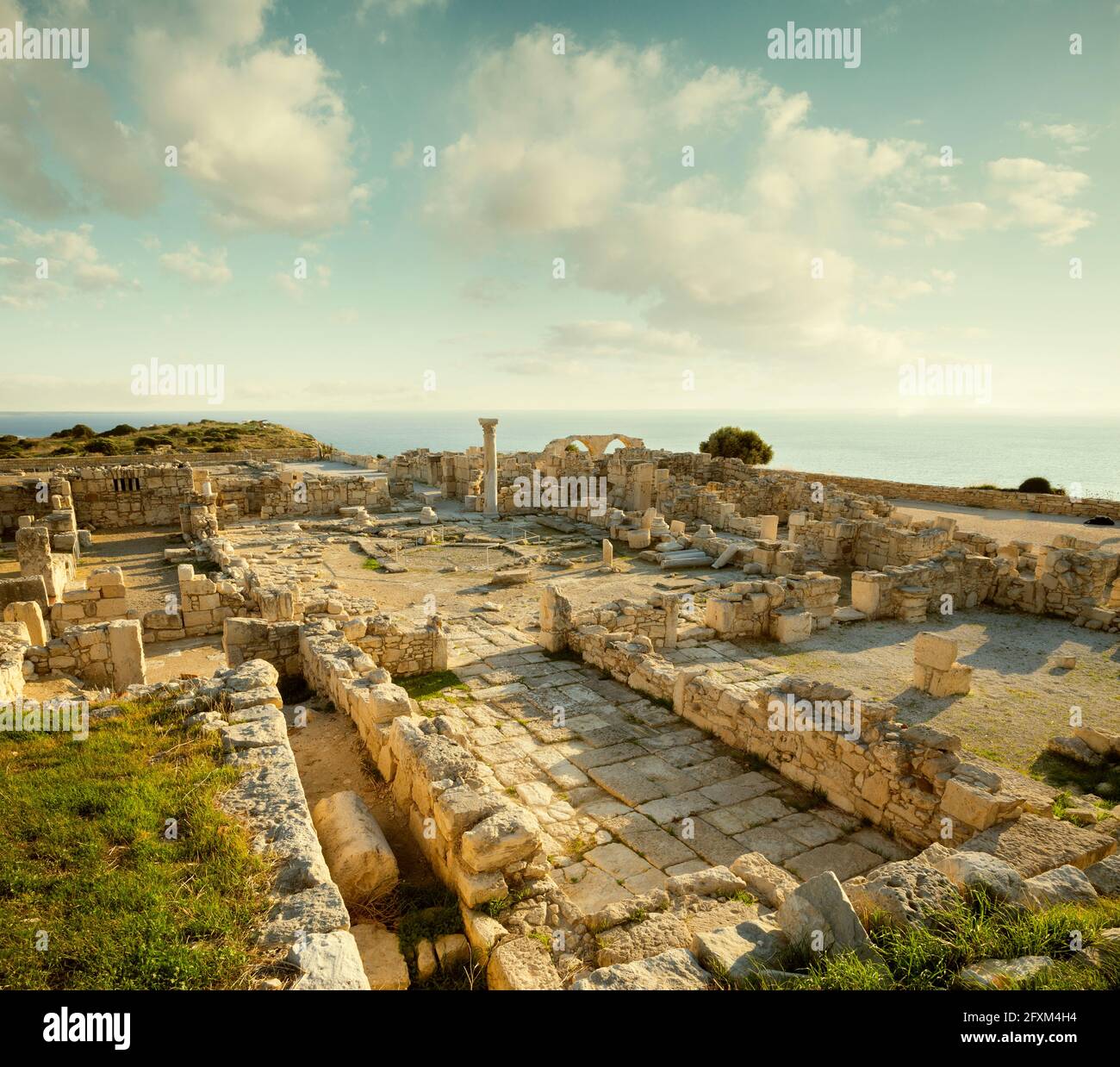 Ruines de Kourion ancienne ville près de Limassol, Chypre Banque D'Images