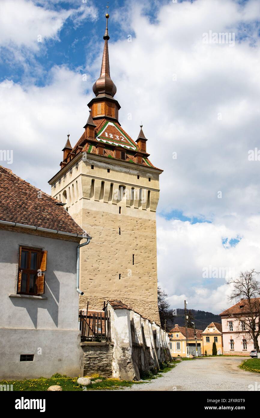 Centre historique de Sighisoara, site du patrimoine mondial de l'UNESCO, Roumanie, Europe Banque D'Images