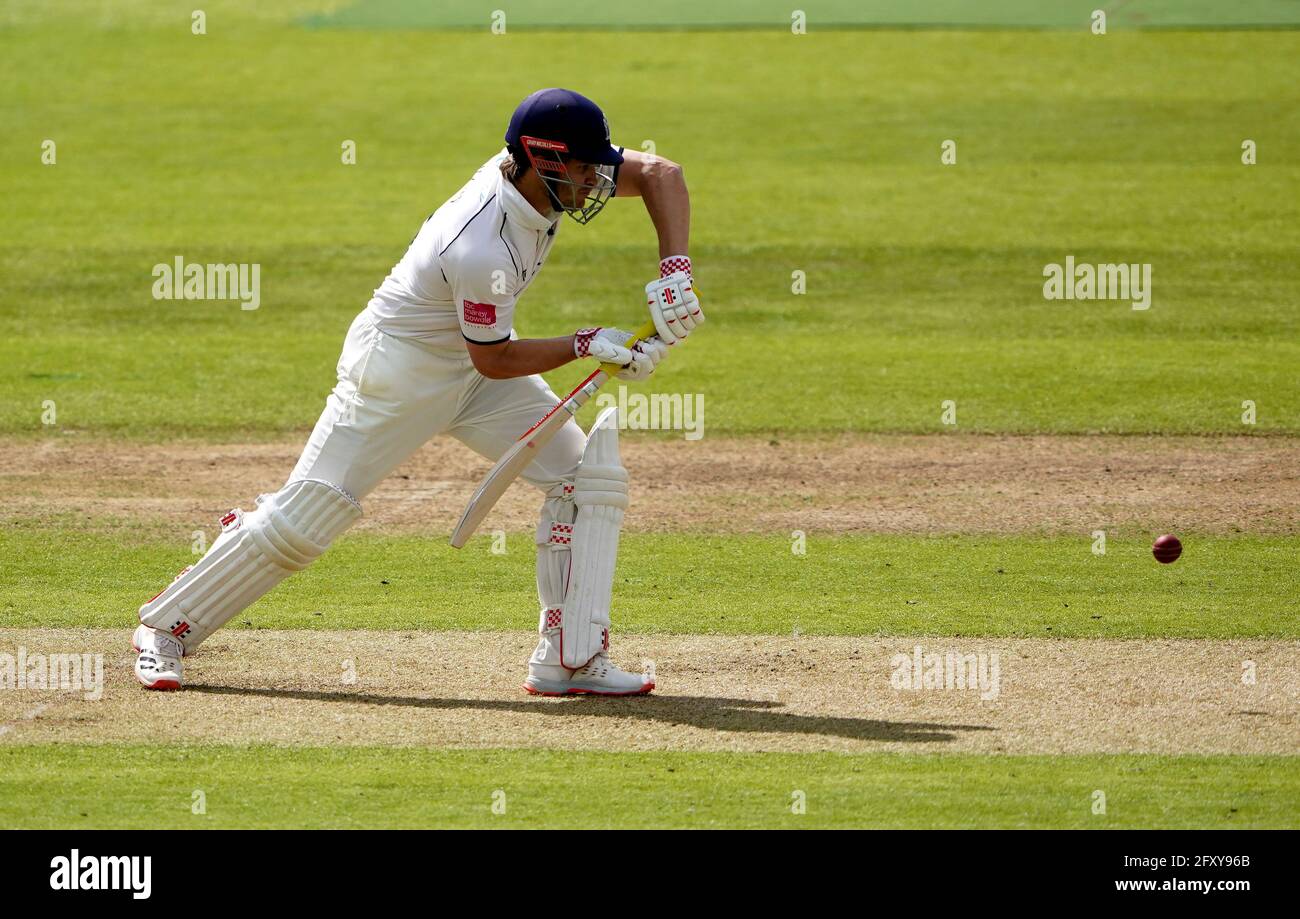 Sam Hain de Warwickshire pendant la première journée du LV= Insurance County Championship Match à Edgbaston, Birmingham. Date de la photo: Jeudi 27 mai 2021. Banque D'Images