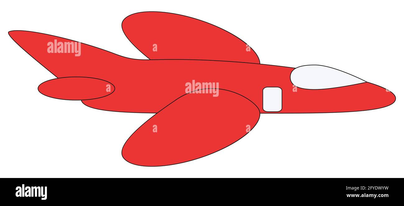 Jouet rouge rétro plan illustration vectorielle isolée sur fond blanc Elément de conception Illustration de Vecteur