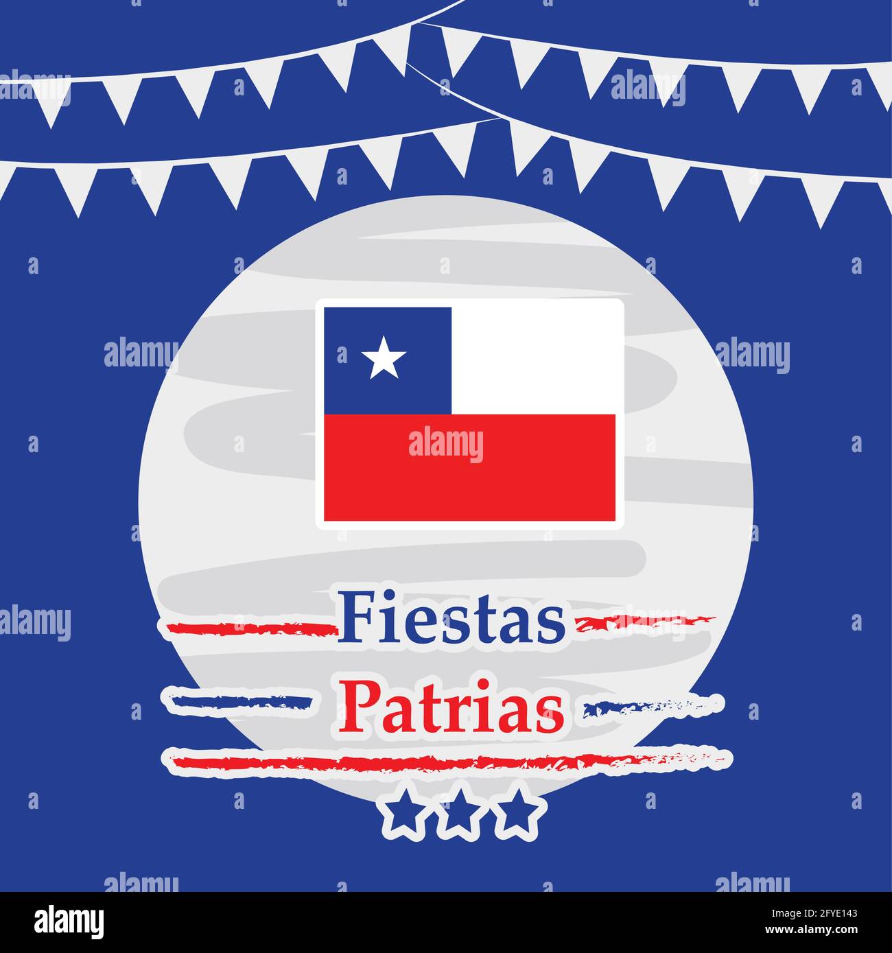 Fiestas Patrias fond Illustration de Vecteur