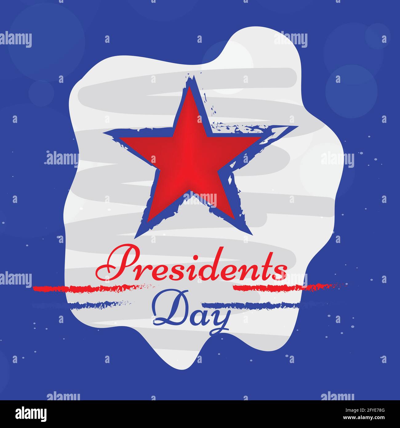 Journée des présidents des États-Unis Illustration de Vecteur