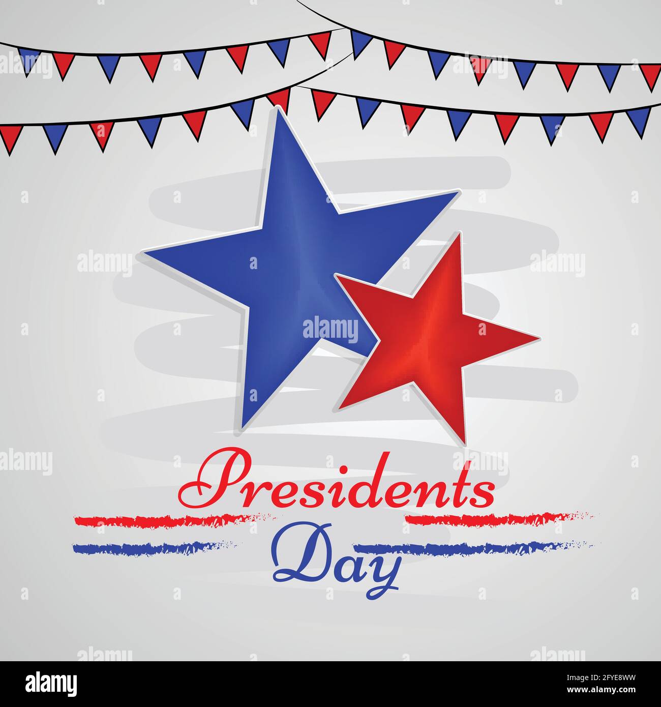 Journée des présidents des États-Unis Illustration de Vecteur