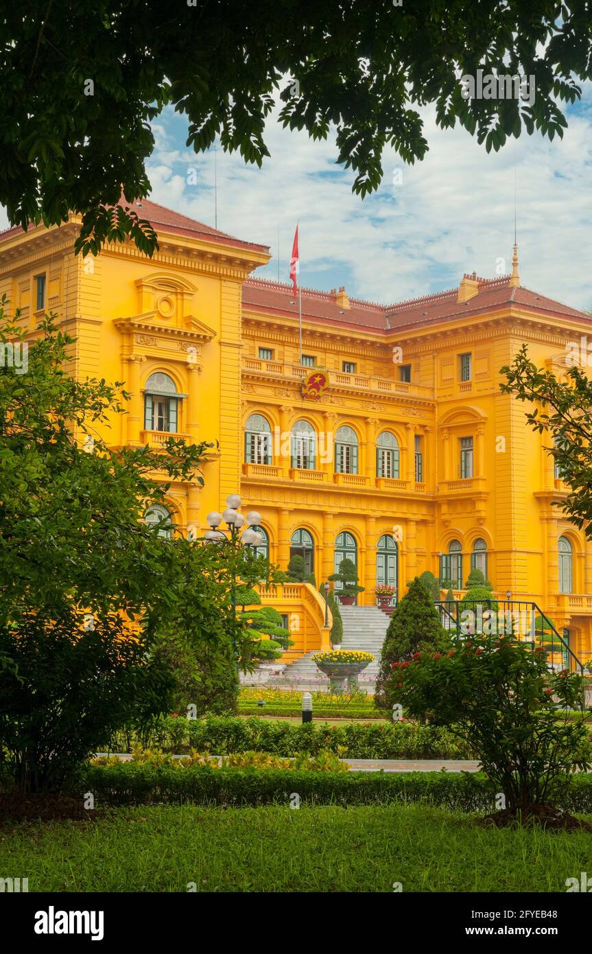Palais présidentiel, Hanoi, Vietnam Banque D'Images