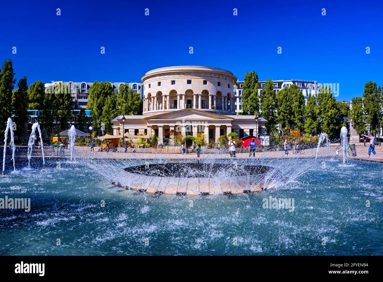 FRANCE. PARIS (75) LA ROTONDE DE LA VILLETTE OU BARRIÈRE SAINT-MARTIN Banque D'Images