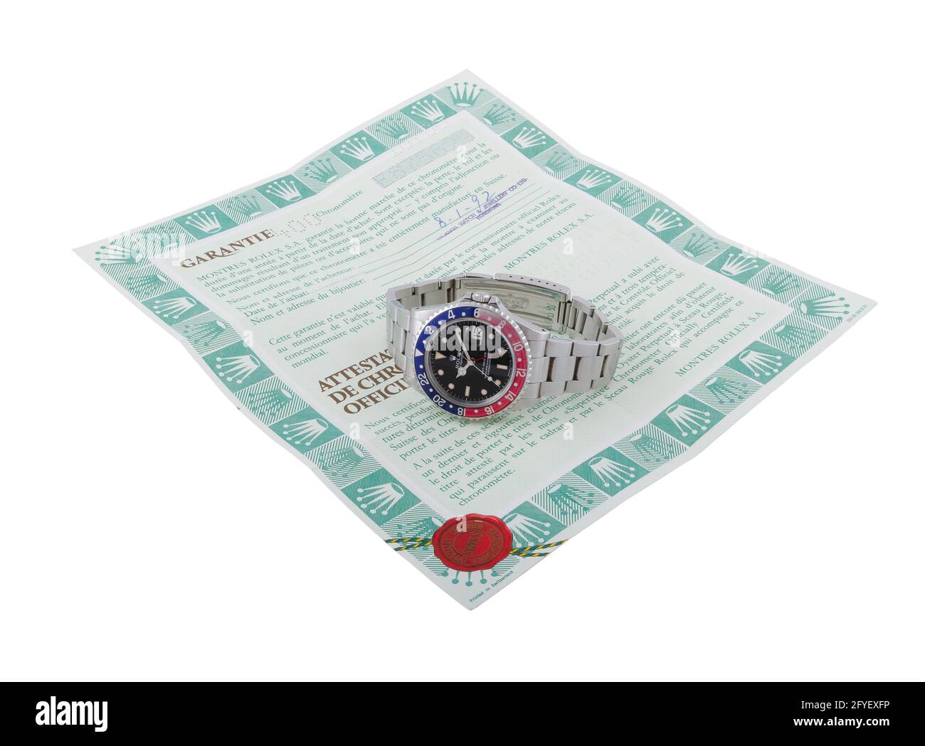 NEW YORK, ÉTATS-UNIS - 08 mai 2014 : montre de luxe chère isolée sur fond blanc Banque D'Images