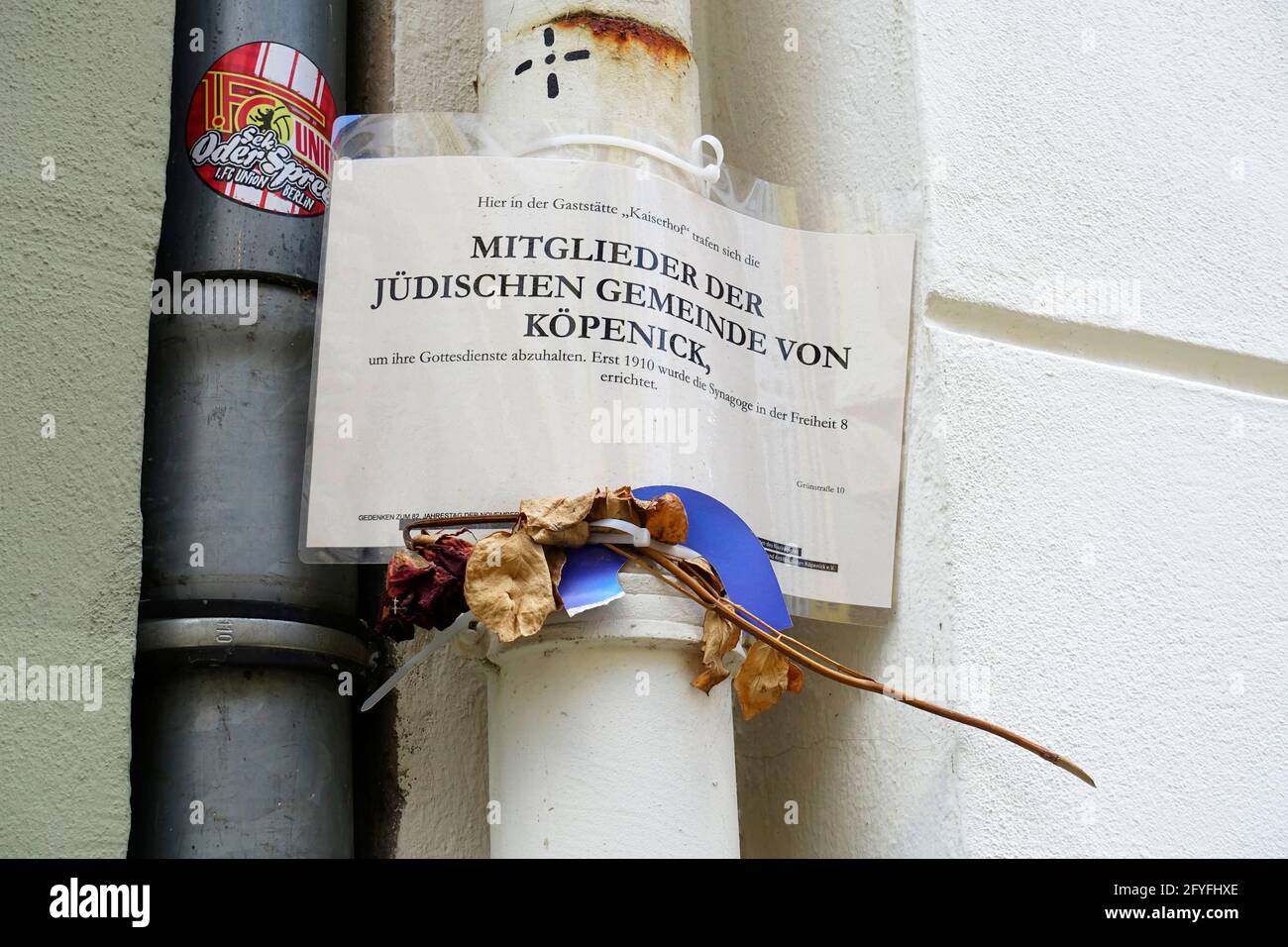 Ancien restaurant, où la communauté juive s'est réunie, Köpenick, Berlin, Allemagne Banque D'Images
