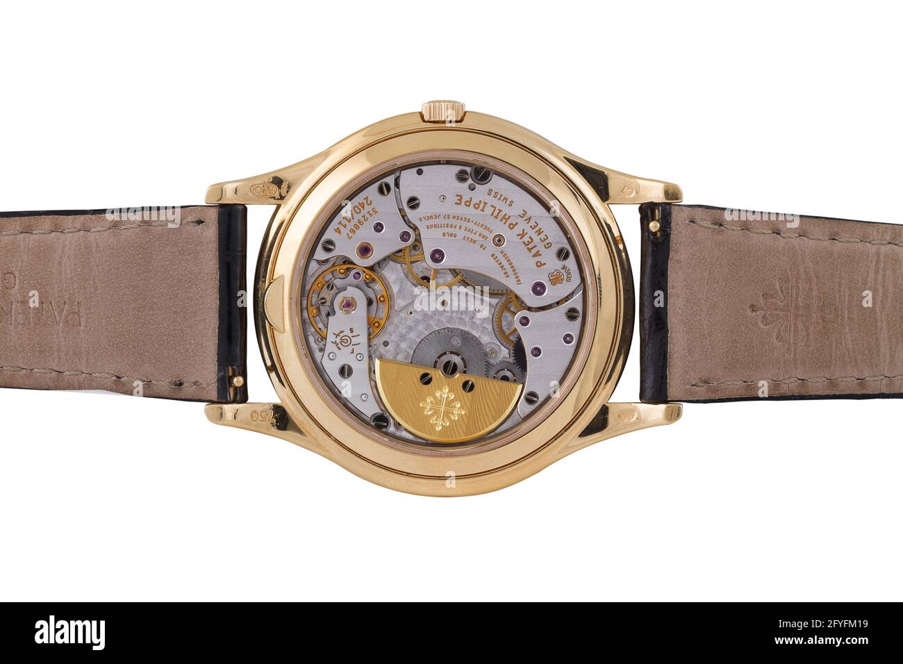 NEW YORK, ÉTATS-UNIS - 08 mai 2014 : montre de luxe chère isolée sur fond blanc Banque D'Images