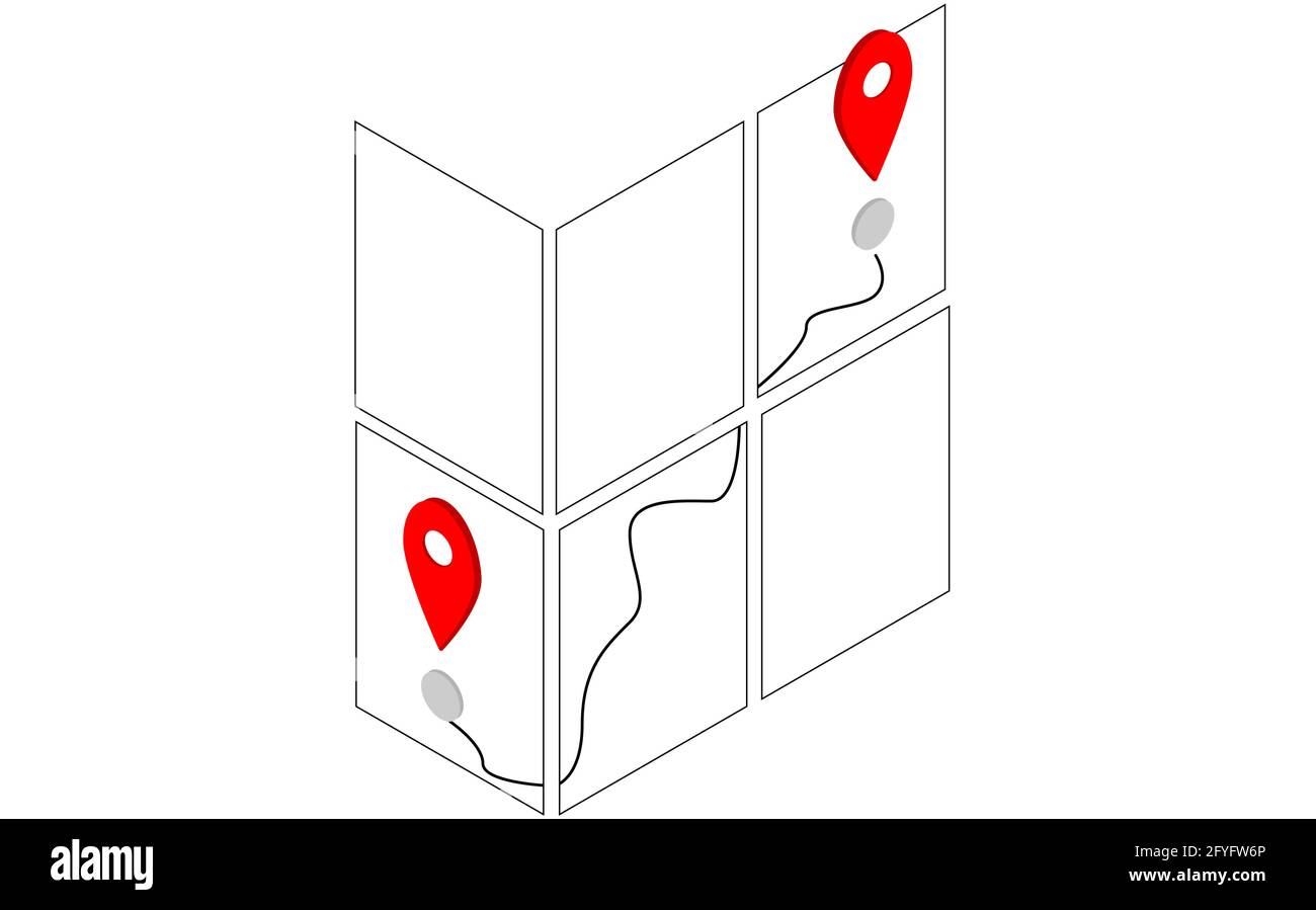 Icône de vecteur de navigation. Icône de navigation GPS. Illustration de Vecteur