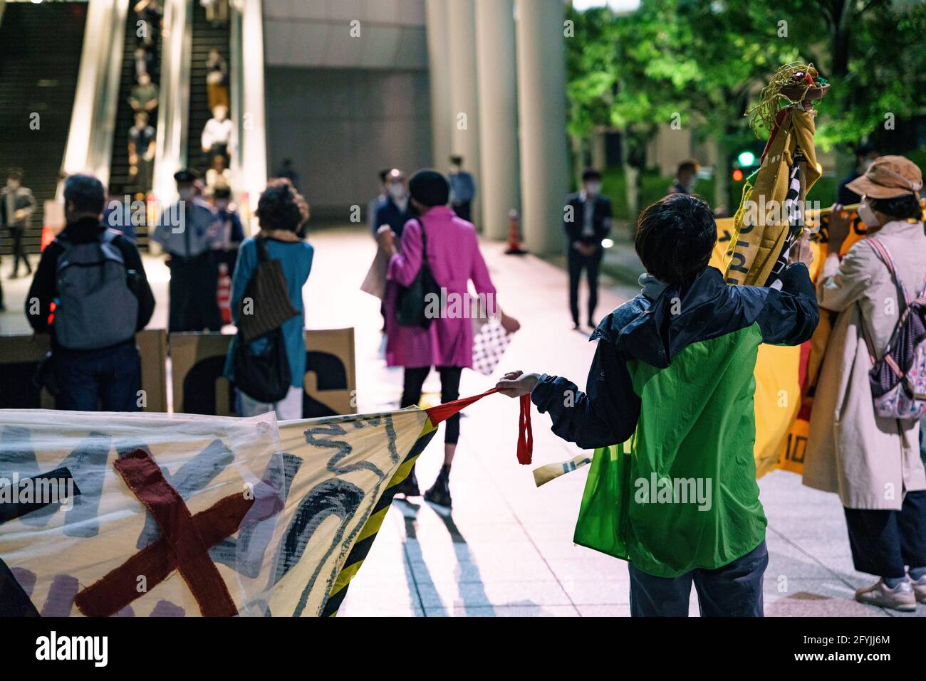 29 mai 2021 : manifestation contre les Jeux Olympiques de Tokyo en 2020/2021 Banque D'Images