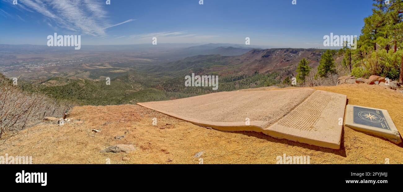 Point de lancement Hang-Gliding, Mingus Mountain, Arizona, États-Unis Banque D'Images