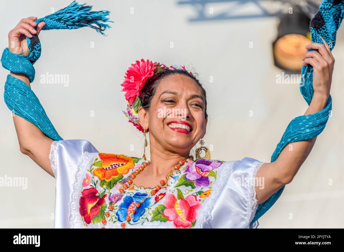MexFest traditionnel, place Yonge-Dundas, Toronto, Canada. L'année 2015 Banque D'Images