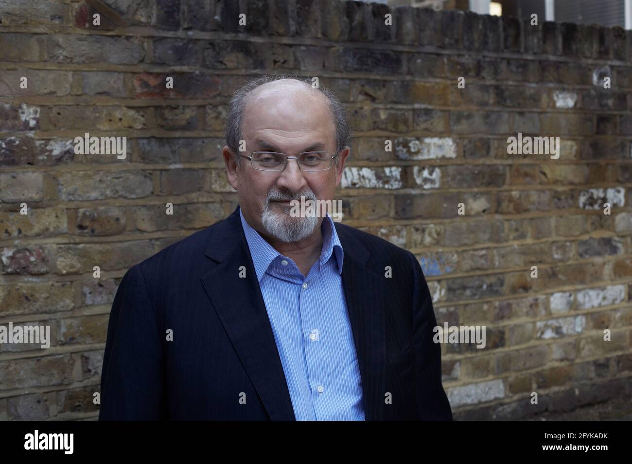 Salman Rushdie romancier Indian-British Banque D'Images