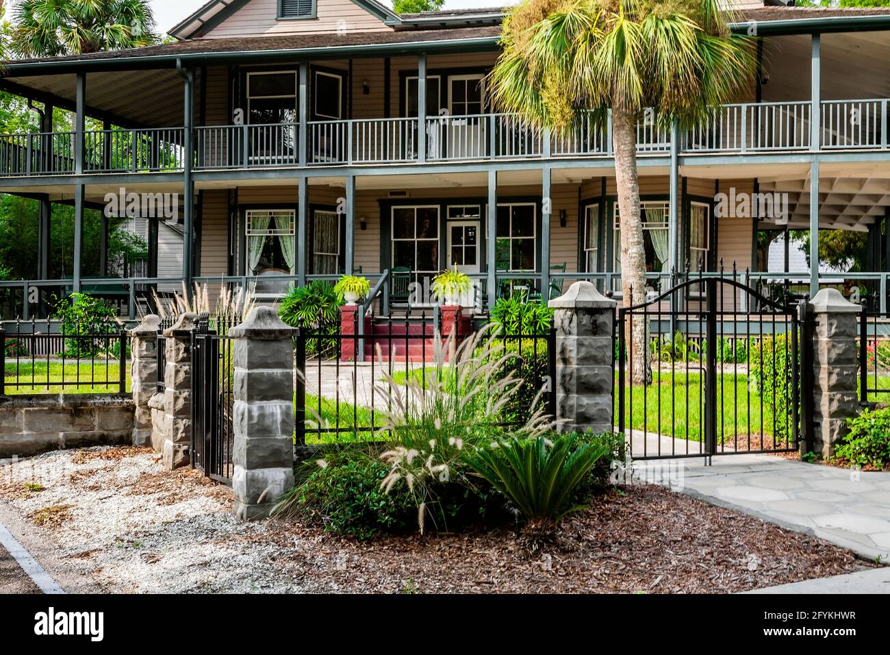 Le Safford House est une maison historique à Tarpon Springs, en Floride. Le 16 octobre 1974, il a été ajouté au registre national des lieux historiques des États-Unis. T Banque D'Images