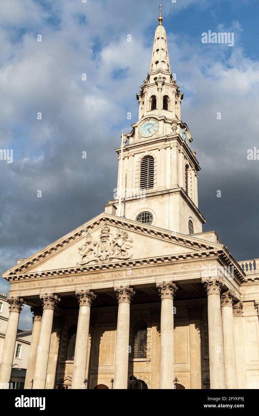 Tour de l'église St Martin-in-the-Fields à Londres, Royaume-Uni Banque D'Images