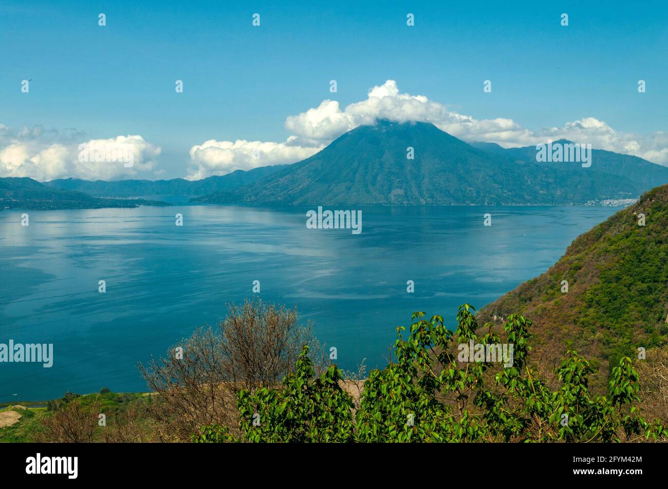 Lac Atitlan de Solola, Guatemala Banque D'Images
