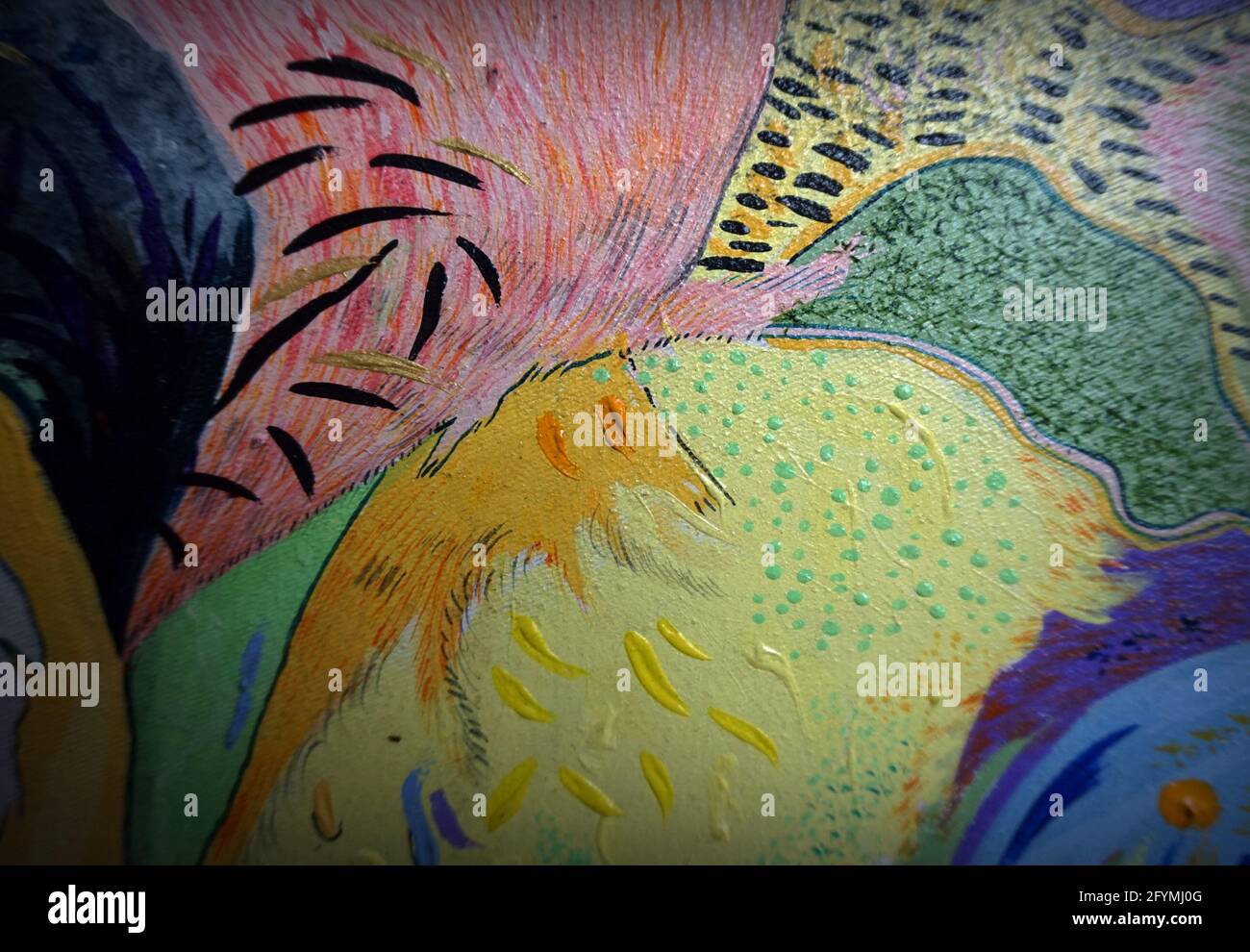 Peinture Résumé couleur de l'huile arrière-plan , pinceau Banque D'Images