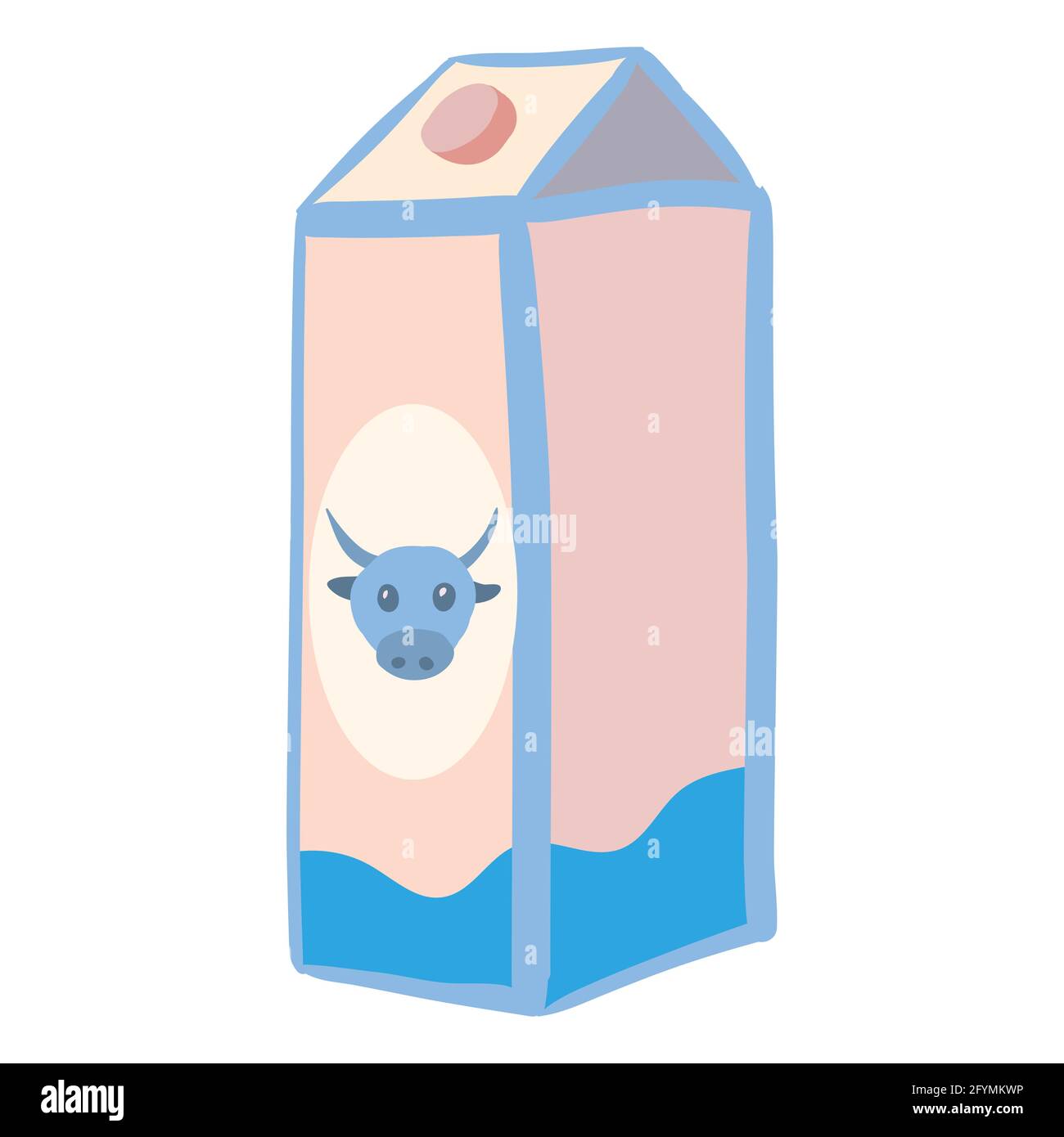 Illustration vectorielle d'un ensemble d'étiquettes pour le lait et produits laitiers Illustration de Vecteur