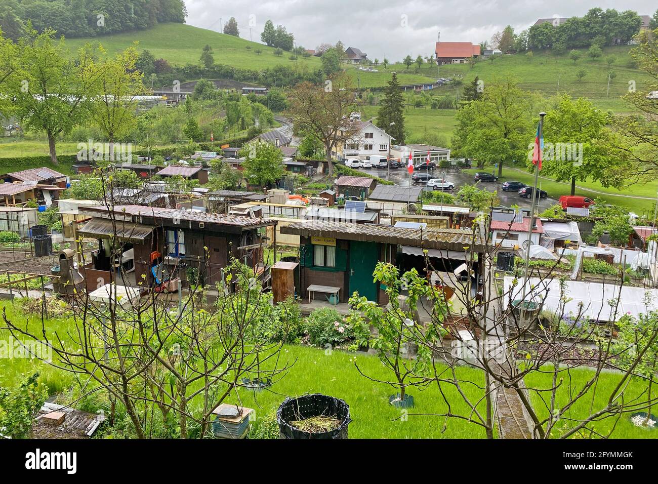 Lucerne, Suisse. 29 mai 2021. Jardins d'allotement, maisons de jardin, jardins d'allotement, jardins d'allotissement. Credit: dpa/Alay Live News Banque D'Images